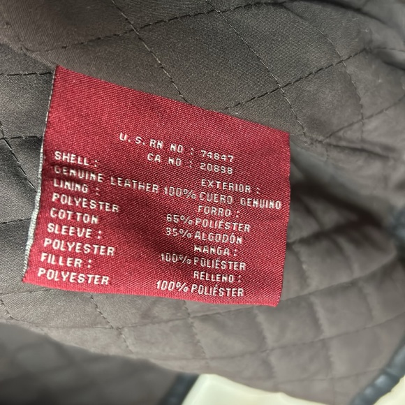 Men’s Levi’s Genuine Leather Jacket - Picture 6 of 8